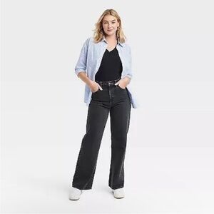 Black Wide Leg Jeans